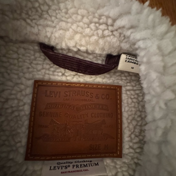 Levi's Men's Dark Brown Sherpa Jacket - Picture 2 of 2